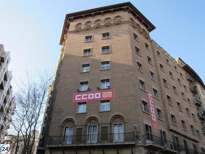 CCOO Aragón exige aumentos salariales que superen la inflación.