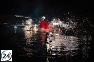 Puerto Venecia presenta su renovada identidad de marca en un impresionante espectáculo acuático.