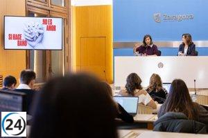 Zaragoza lanza campaña del 25N para promover que “el amor debe ser libre de dolor”.