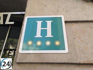 Aumento del 2,3% en las estancias hoteleras de Aragón durante octubre.