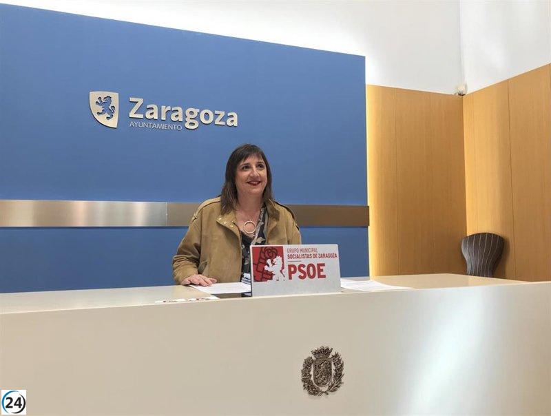 El PSOE critica la falta de un pronunciamiento institucional en Zaragoza por la oposición de Vox al 25N.