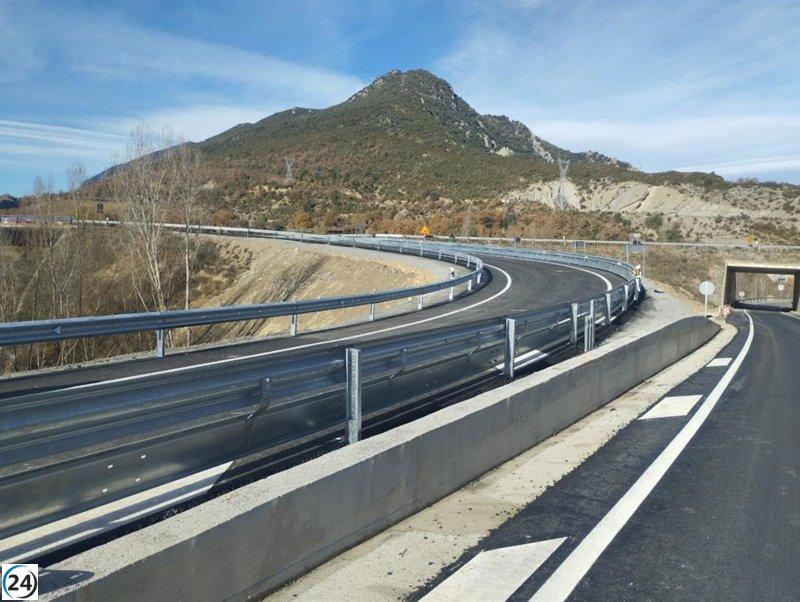 El nuevo ramal Aínsa-Graus en la N-260 ya está operativo tras las mejoras realizadas por Transportes.