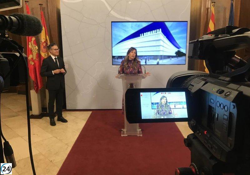 La transformación del área alrededor de La Nueva Romareda iniciará en 2026, con una duración de 10 meses y una inversión de 3,5 millones.