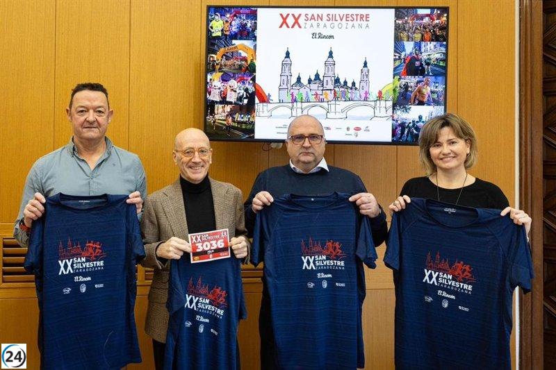 Más de 5,000 corredores se unirán en Zaragoza para dar la bienvenida al nuevo año en la XX San Silvestre.