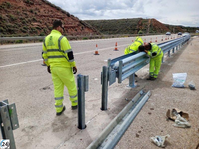 El Ministerio de Transportes destina 11,7 millones de euros para el mantenimiento de 168 kilómetros de vías en Teruel.