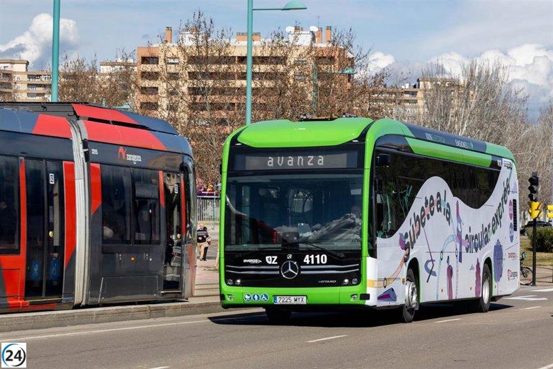 Aumenta un 1,6% la utilización de autobuses urbanos en Aragón durante noviembre.