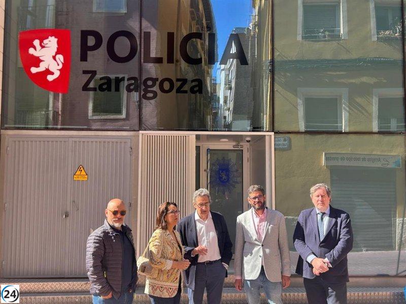Calvo (Vox) aboga por extender el horario y reforzar el equipo de la comisaría de la calle Pignatelli.