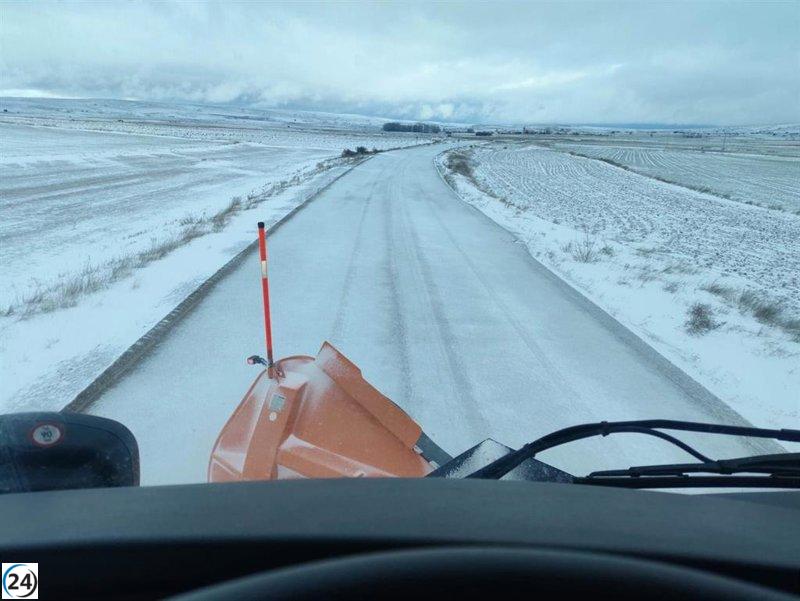 Alertan sobre restricciones de tránsito en Teruel: camiones sin acceso y uso obligatorio de cadenas.