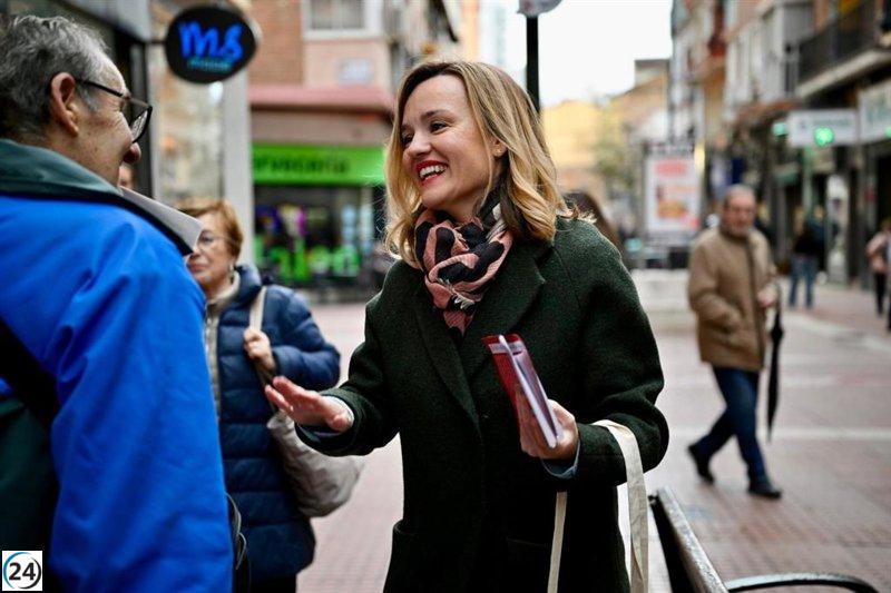Alegría garantiza la construcción de la línea 2 del tranvía en Zaragoza y la extensión de la línea 1 para satisfacer las necesidades de los barrios.