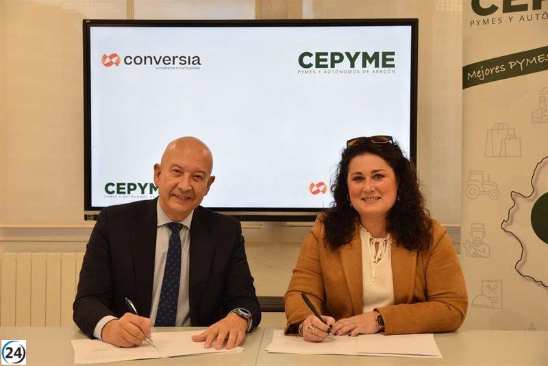 CEPYME Aragón se une a Conversia para apoyar a pymes y autónomos en el cumplimiento de la normativa.