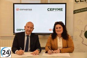 CEPYME Aragón se une a Conversia para apoyar a pymes y autónomos en el cumplimiento de la normativa.
