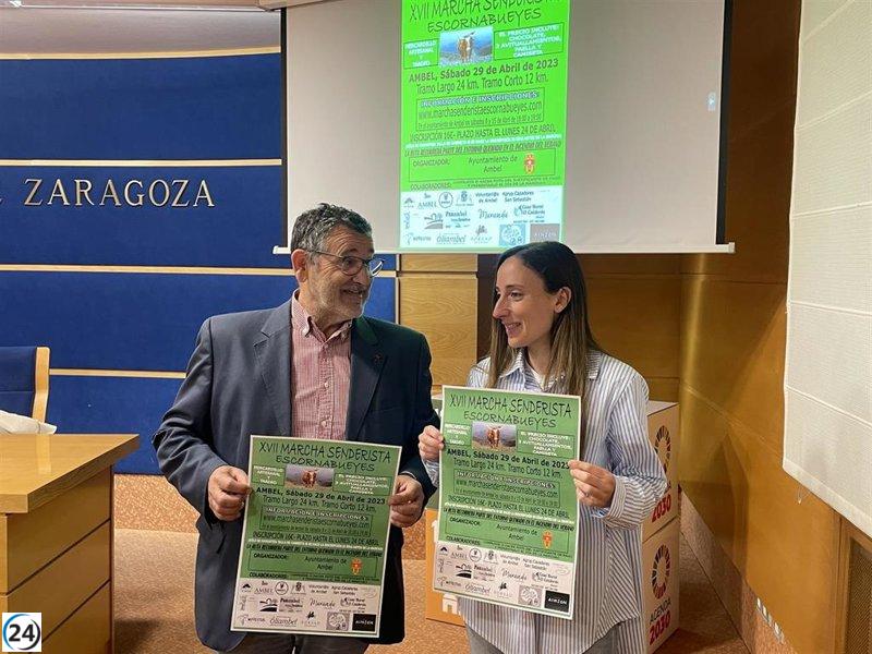La XVII Marcha Senderista Escornabueyes se celebrará el 29 de abril de este año, según Ambel.