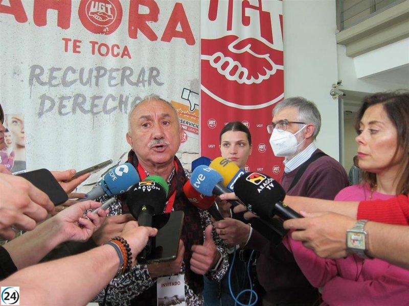 UGT espera un clamor en las calles el 1 de mayo por la subida salarial.