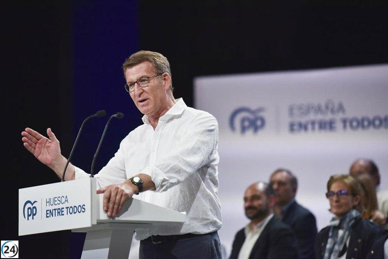 Feijoó se compromete a mejorar el funcionamiento y la prosperidad de España.