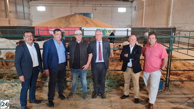 Épila tiene un futuro prometedor como referente agroalimentario, según Olona.