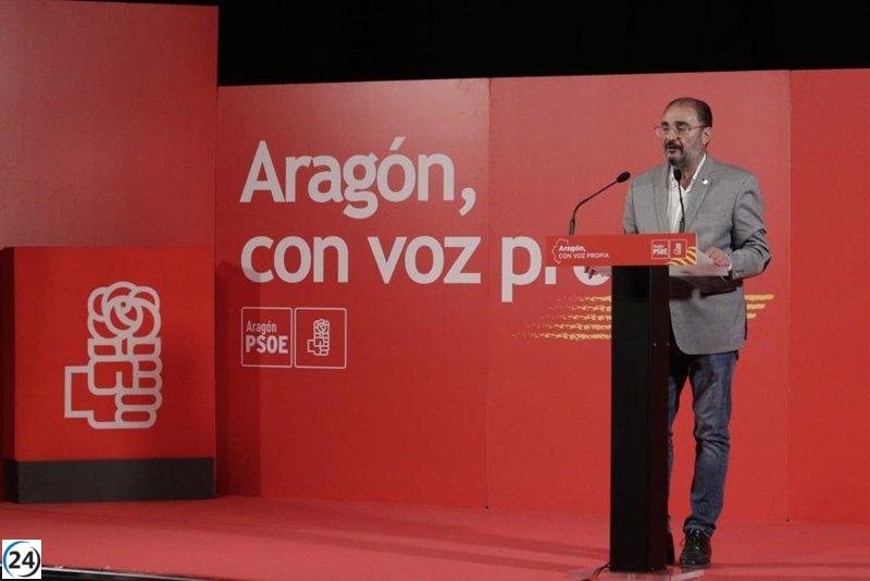 Lambán destaca el esfuerzo del PSOE contra la despoblación.