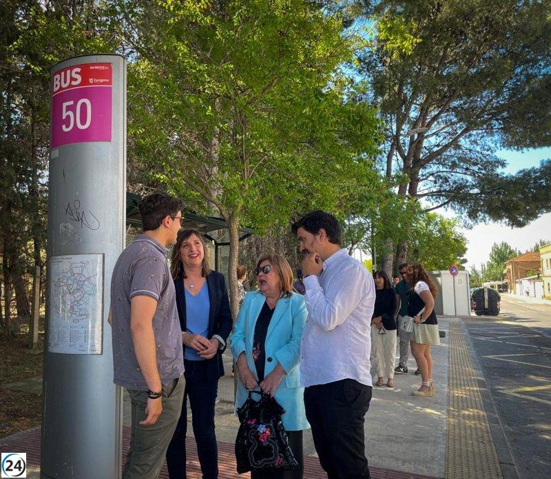 Ranera del PSOE promete mejorar accesibilidad al Hospital Royo Villanueva.