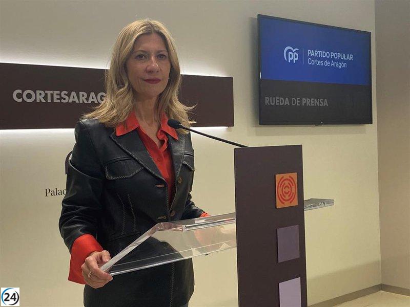 El PP critica a Lambán por rechazar comparecer en las Cortes sobre Canal Roya.