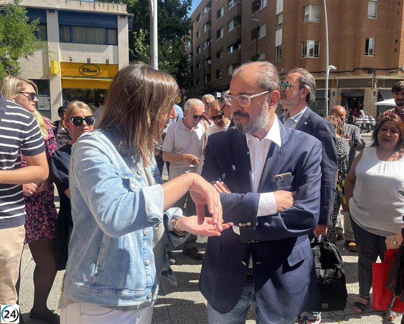 Javier Lambán defiende liderazgo de Aragón en lucha contra despoblación y desestima críticas del PP.