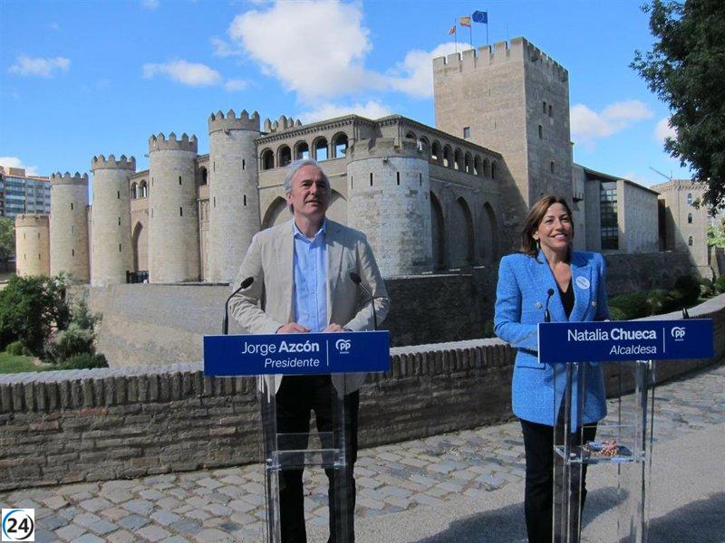 Azcón insta a votantes socialistas a elegir al PP para romper con Bildu.