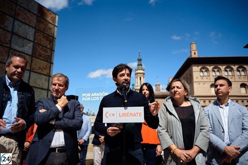 Vázquez (Cs) defiende independencia de Aragón en lugar de utilizarla como herramienta política.