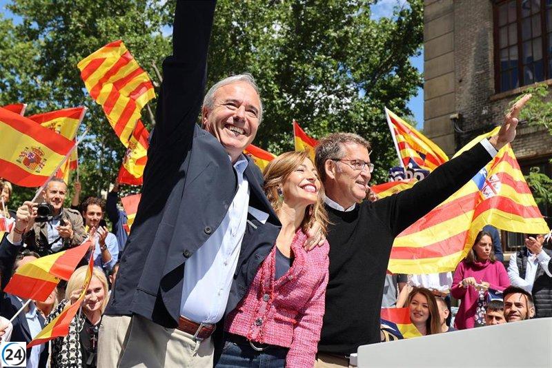 Feijóo del PP critica al gobierno por su posible alianza con Bildu.