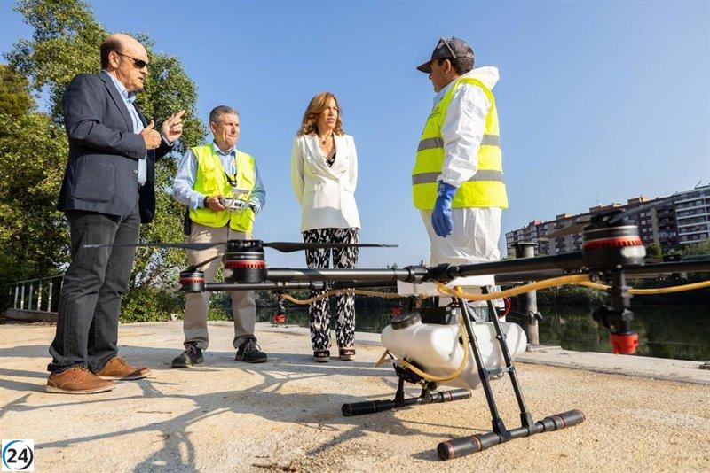 Zaragoza utiliza drones para combatir la mosca negra.