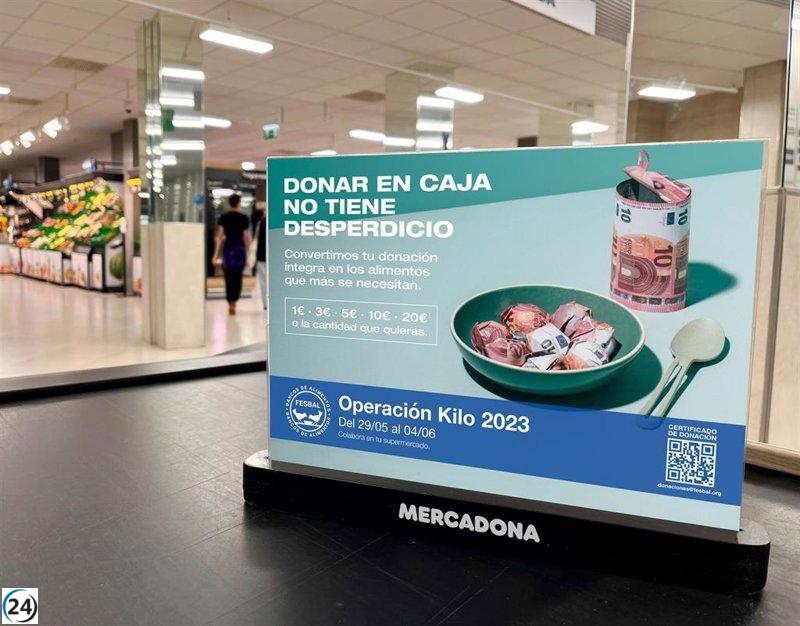 Mercadona colabora en la Campaña Kilo hasta el 4 de junio.
