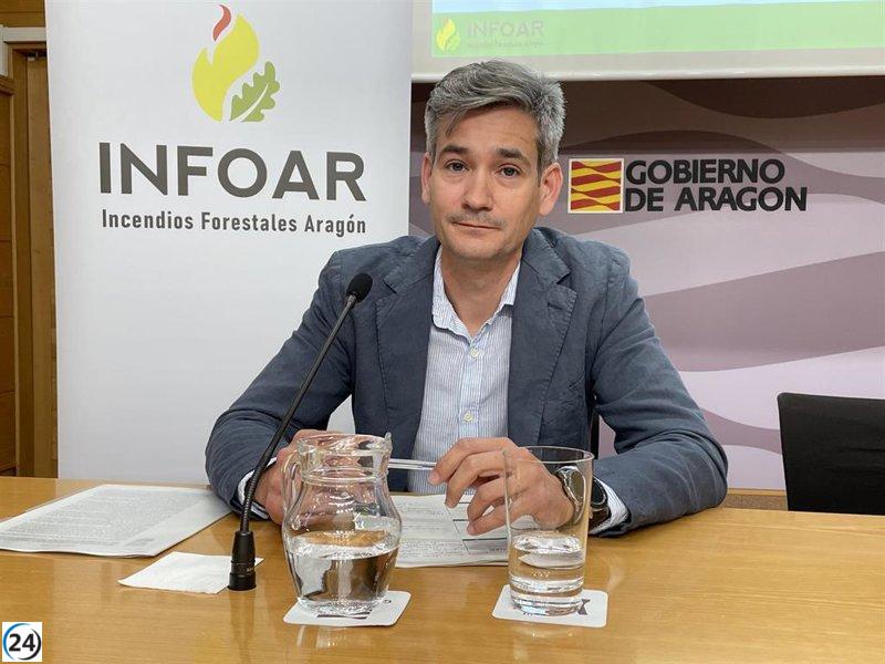 El Gobierno aragonés invertirá 57 millones en combatir incendios forestales en 2023.