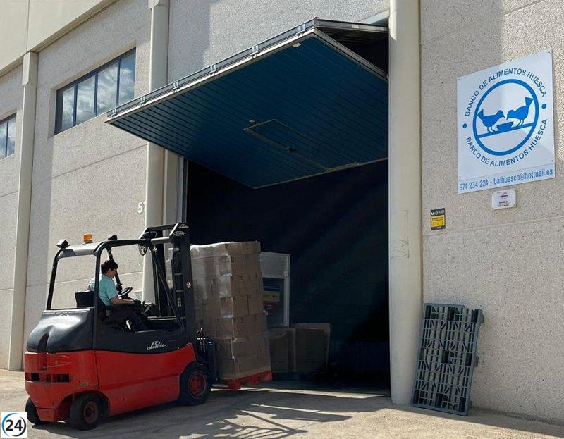 Mercadona dona 23.000 kilos de productos al Banco de Alimentos de Huesca.