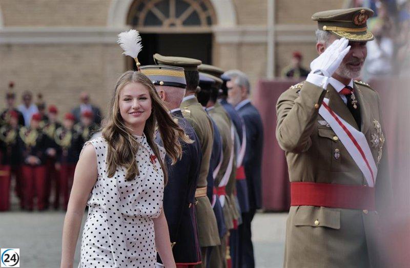 La Princesa Leonor visita por primera vez la Academia General Militar, donde estudiará a partir del 17 de agosto.