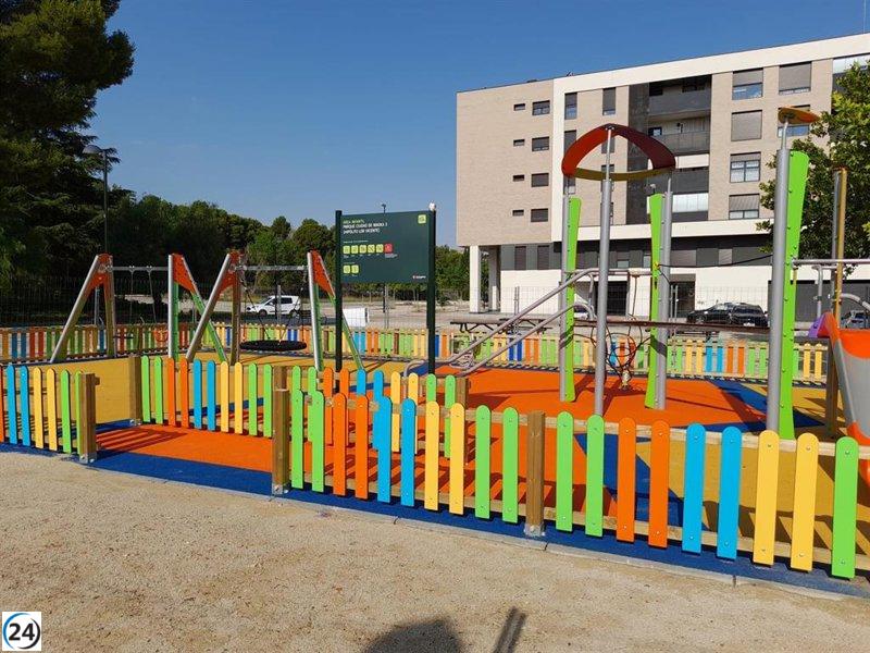 Nuevas áreas de juego infantil adornan parques de Al-Ándalus y Ciudad de Maska, en Zaragoza