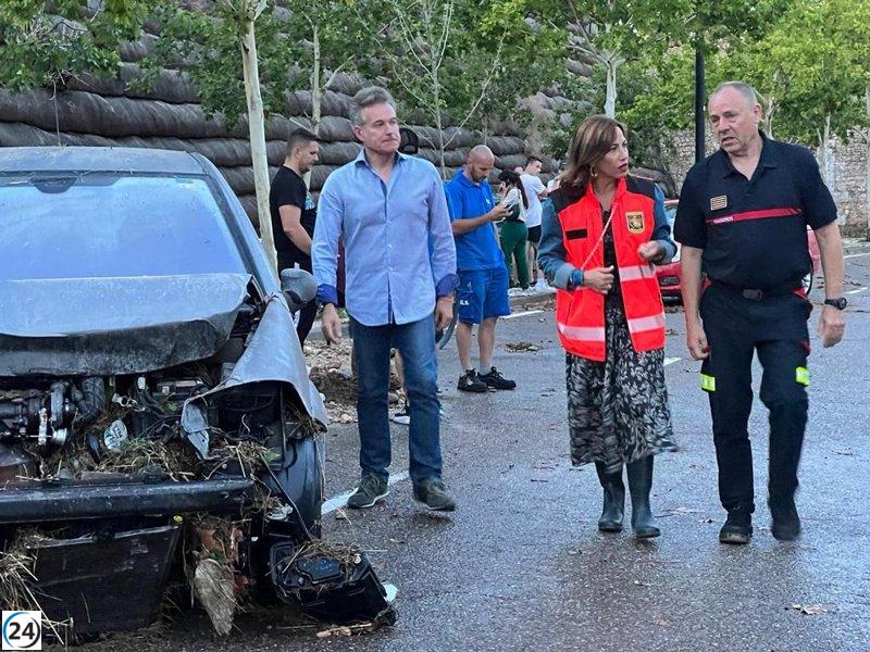 El Gobierno de Zaragoza denuncia el intento de Faci de politizar el colegio afectado por la tormenta.