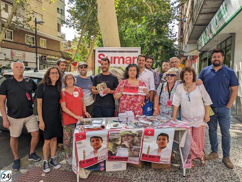 Pueyo (Sumar) busca representar el orgullo y determinación de Aragón en Madrid