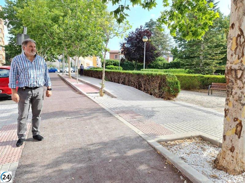 El Ayuntamiento de Teruel avanza en la accesibilidad de la calle Barbastro