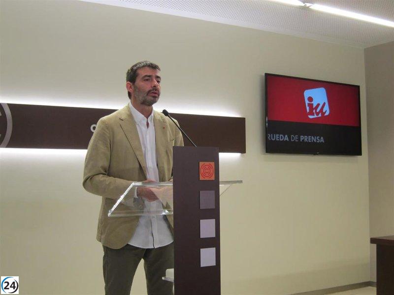 Azcón propone un Aragón excluyente y favorece a unos pocos con los recursos públicos, según Sanz (IU).
