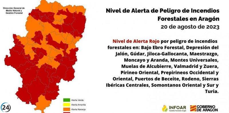 Aragón en Alerta Roja: Peligro de Incendios Forestales