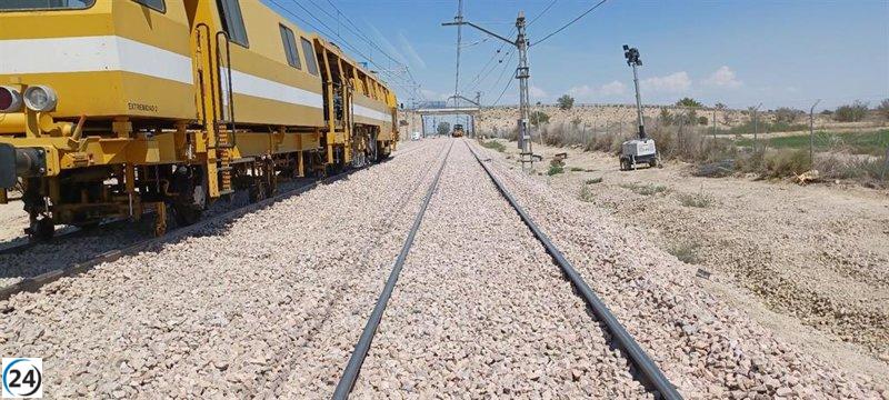 Adif completa mejoras en la infraestructura ferroviaria de Zuera