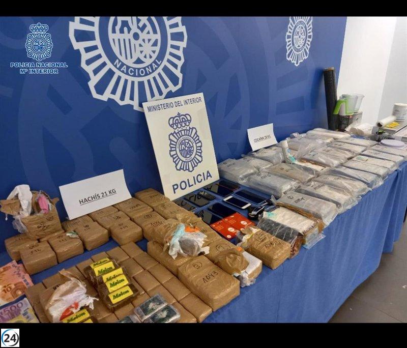 Operación policial en Aragón, La Rioja y Navarra: 16 arrestados y 70 kilos de droga decomisados