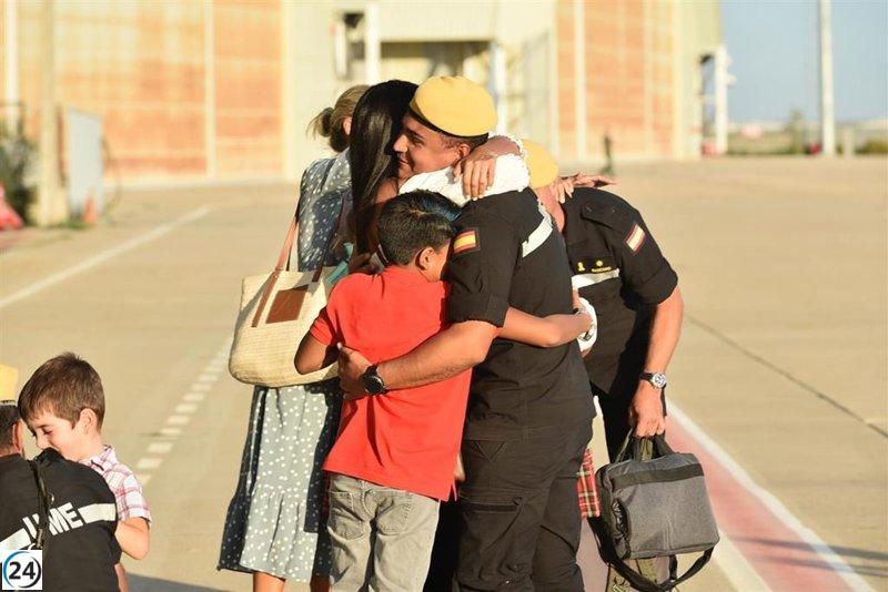 La UME regresa a la Base Aérea de Zaragoza tras completar exitosas operaciones en Marruecos