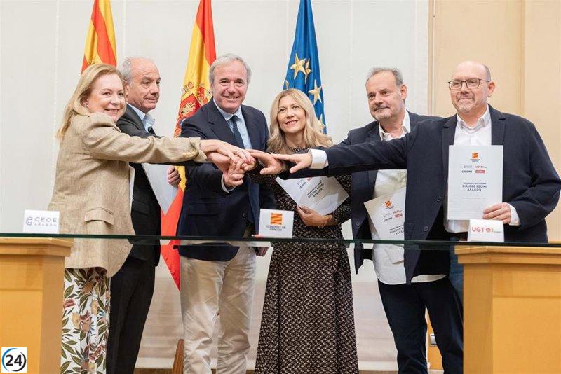 Gobierno de Aragón y grupos sociales se unen para impulsar un modelo laboral competitivo y generador de empleo