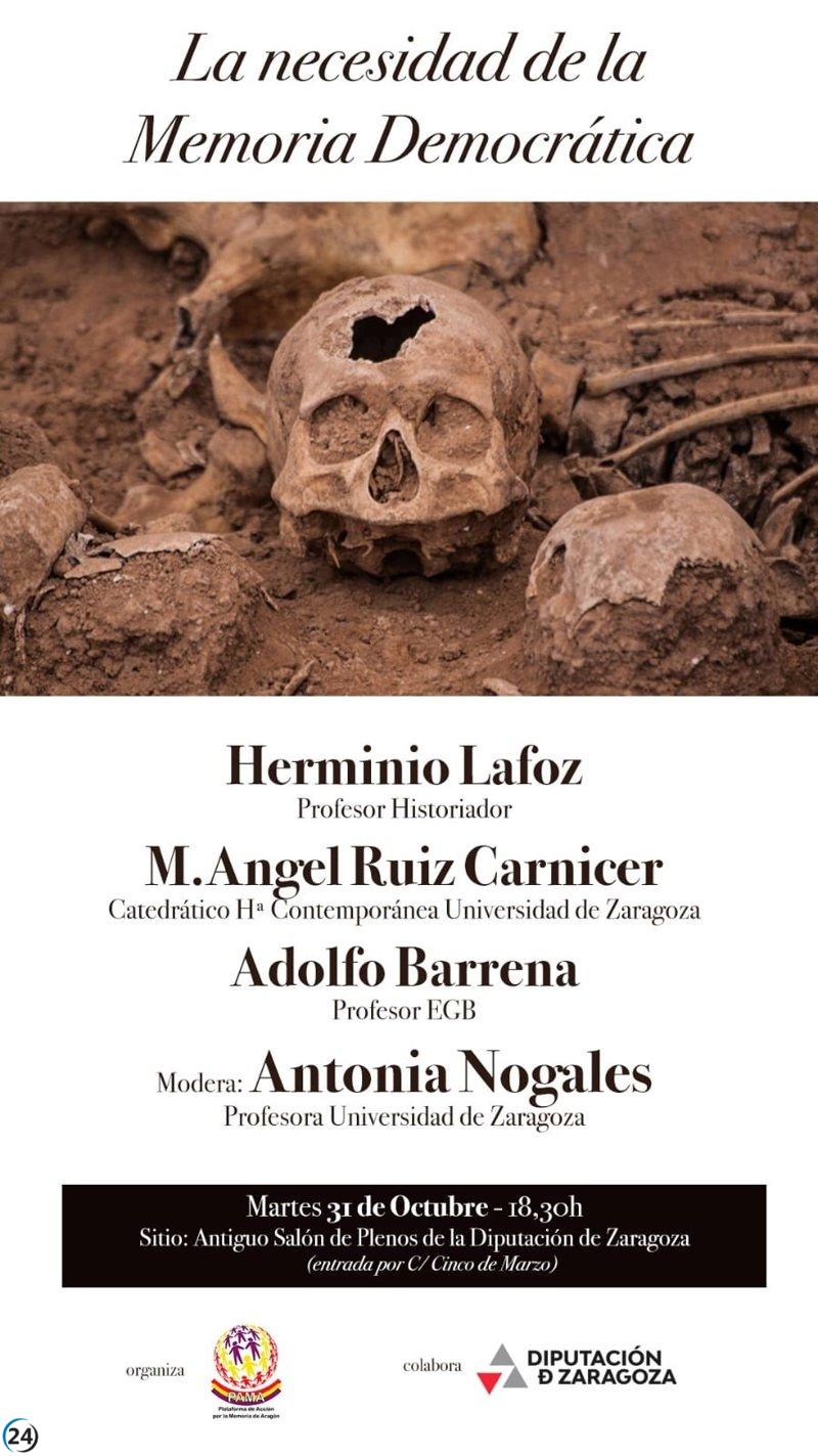 La DPZ conmemora a las víctimas de guerra y dictadura con un evento sobre memoria democrática.