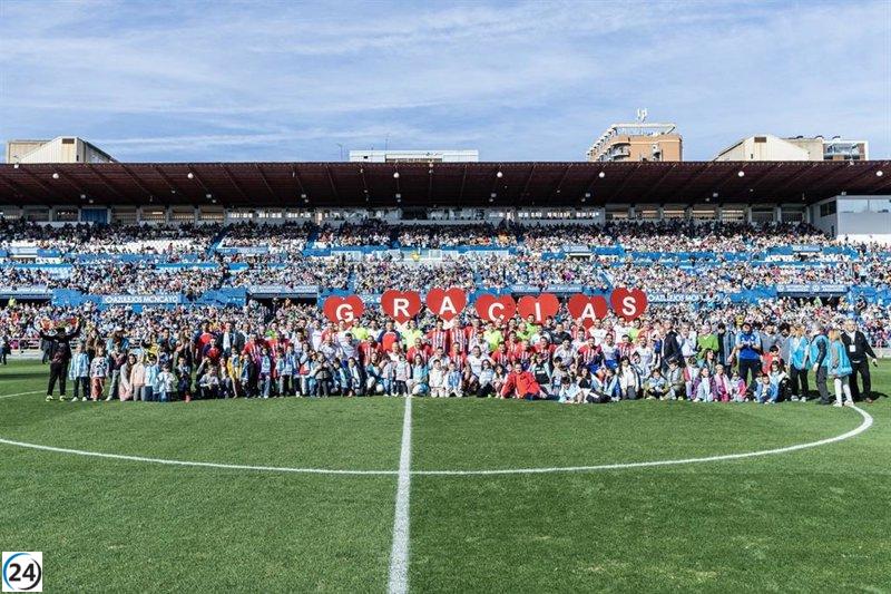 El partido de Aspanoa arrasa con una histórica asistencia de más de 24.000 personas en La Romareda.