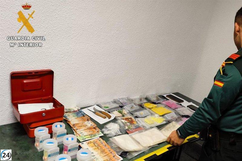 Detenidos dos individuos por tráfico de drogas e intervenido un punto de venta en Castiliscar (Zaragoza)