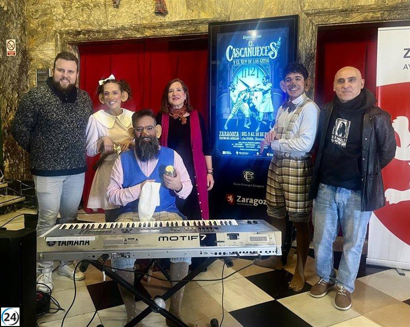 Almozandia sorprende con una adaptación única de 'El Cascanueces y el Rey de los gatos' en el Teatro del Mercado de Zaragoza.