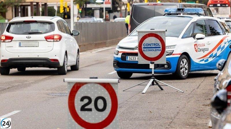Capturado en La Almolda (Zaragoza) un automovilista después de una persecución, arrojar resultado positivo en sustancias estupefacientes y carecer de licencia de conducir.