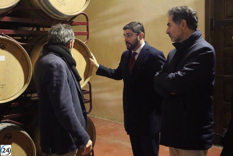 Nolasco anuncia apoyo al sector vinícola en Cariñena resaltando su calidad excepcional