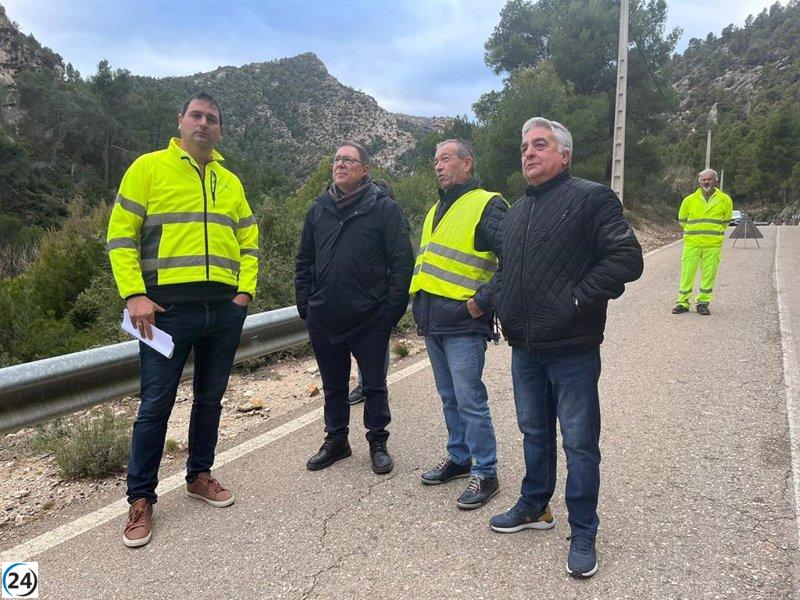 La Diputación de Teruel garantiza la seguridad del túnel de Beceite tras colapso en septiembre.