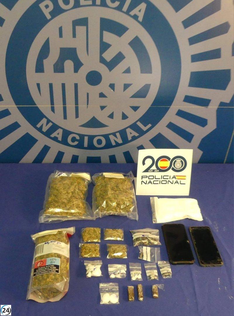 Detención en Jaca de individuo con importante cantidad de droga lista para ser distribuida durante las celebraciones en la región del Pirineo.