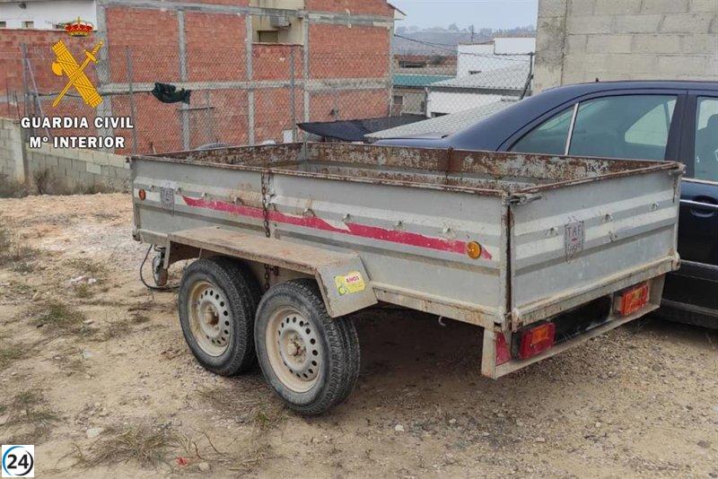 La Guardia Civil arresta a un matrimonio por cometer múltiples robos en Caspe (Zaragoza) y Tarragona.